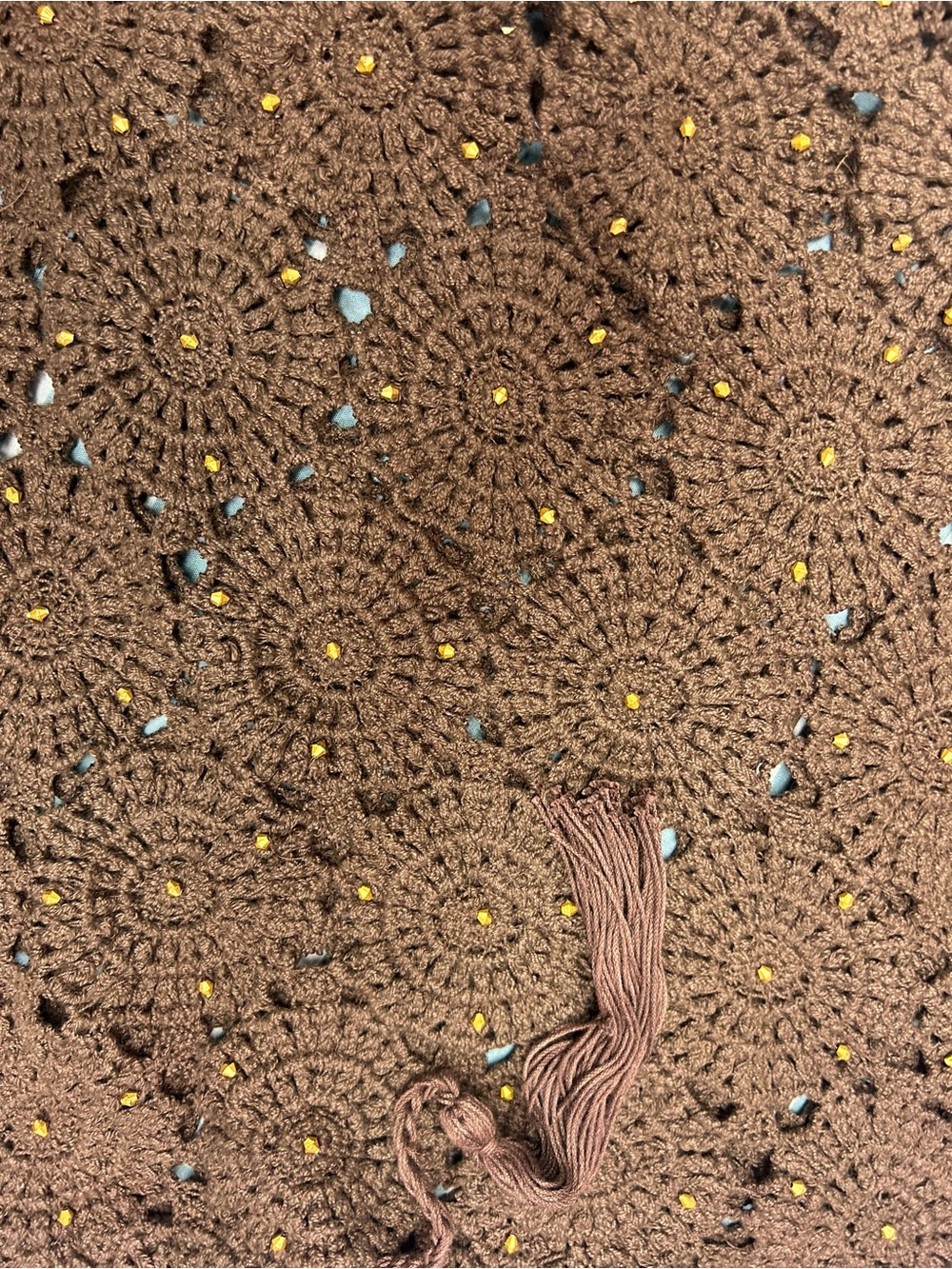 NWT Free People Brown Cotswold Crochet Bag - Picture 8 of 12